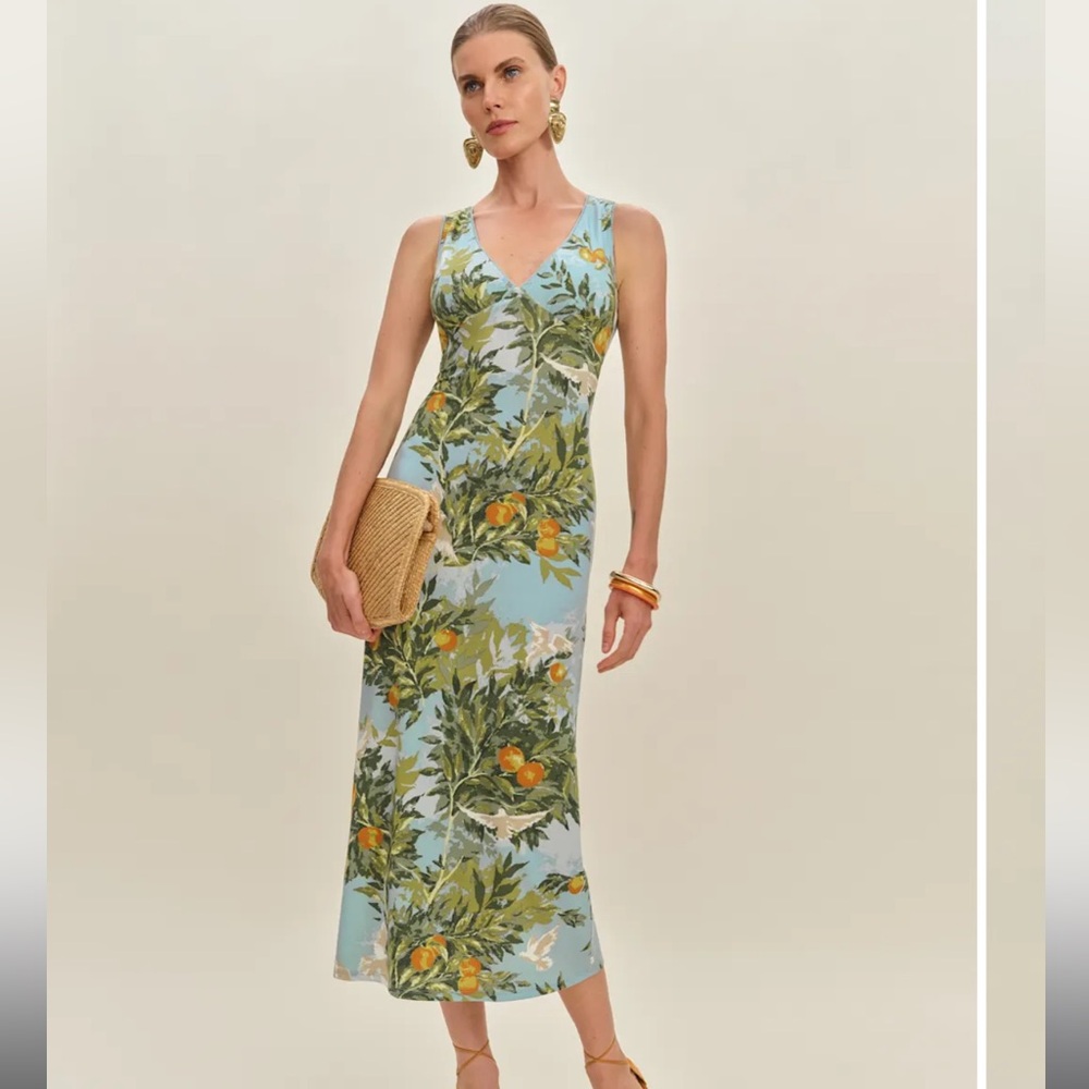 Reformation Brayden Knit Dress Blue - Size S